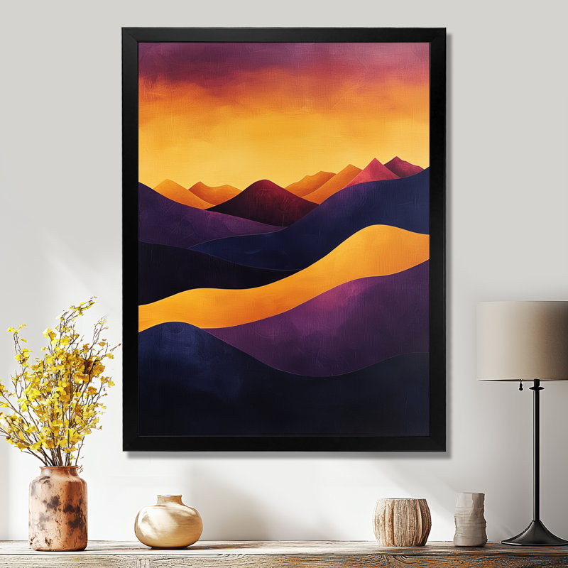 Art mural sur toile Giseltraud, H 40 po x l 30 po, Picture Frame Print, Noir, noir, noir, noir