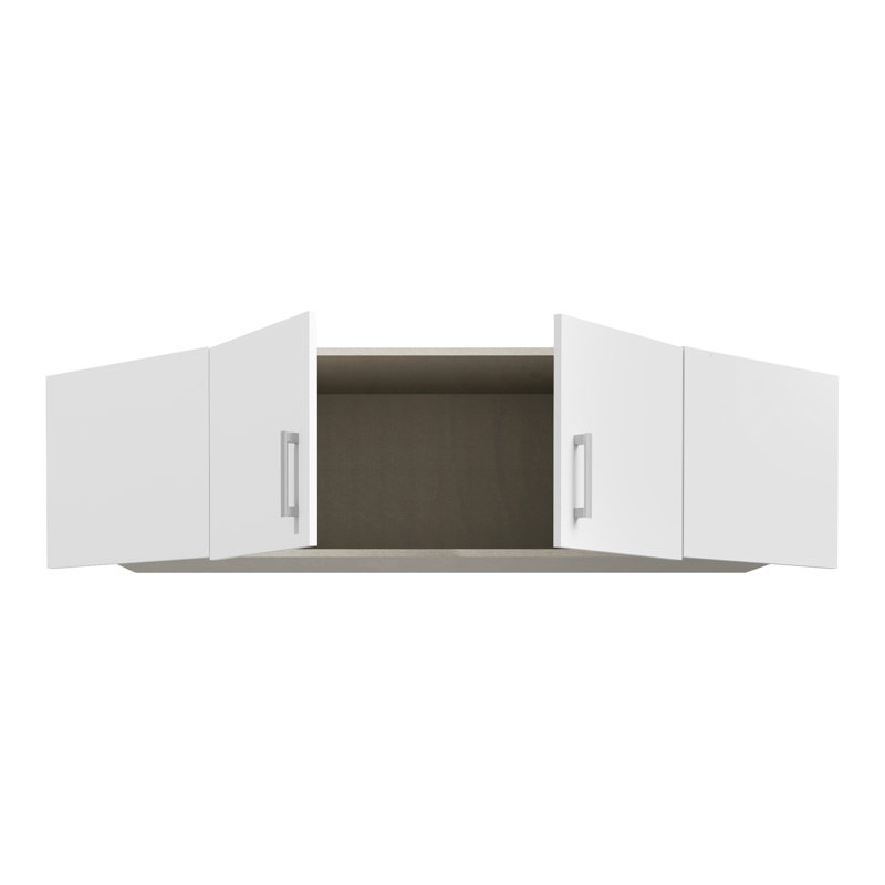 Extention for Corner Wardrobe with 2 Doors, Engineered Wood,165.2cm W x 38.1cm H x 54.2cm D, White
