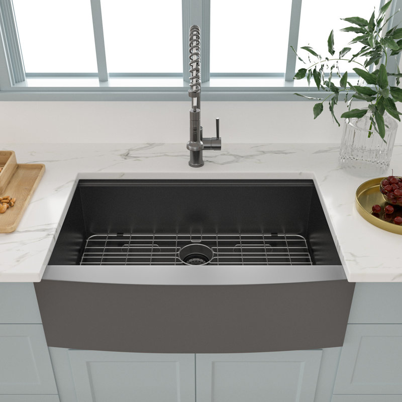 Évier de cuisine à simple cuve en acier inoxydable de calibre 16 pour station de travail de l 30 po x P 22 po 