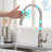 Touch Sensor Kitchen Faucet with Pull Down Sprayer, Single Handle High Arc Touch Activated Pull Out Kitchen Faucets