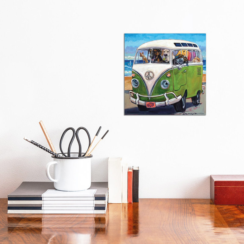 «Hang Loose» par CR Townsend - impression sur toile tendue, H 12 po x l 12 po x P 0,75 po, Toile tendue