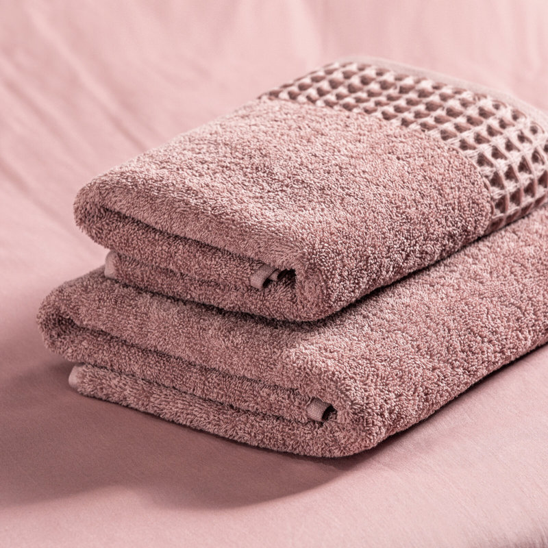 Hinata Midweight Jacquard Hand Towel, Purple