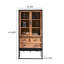 Bibliothèque simple en bois noir