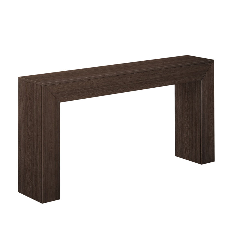 Jesleen Grande Console Table, Walnut, 32" H x 66" W x 12" D