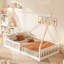 Lit en bois avec clôture Watsons-912572457