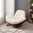 Removable padded rocking chair with footrest-163375445