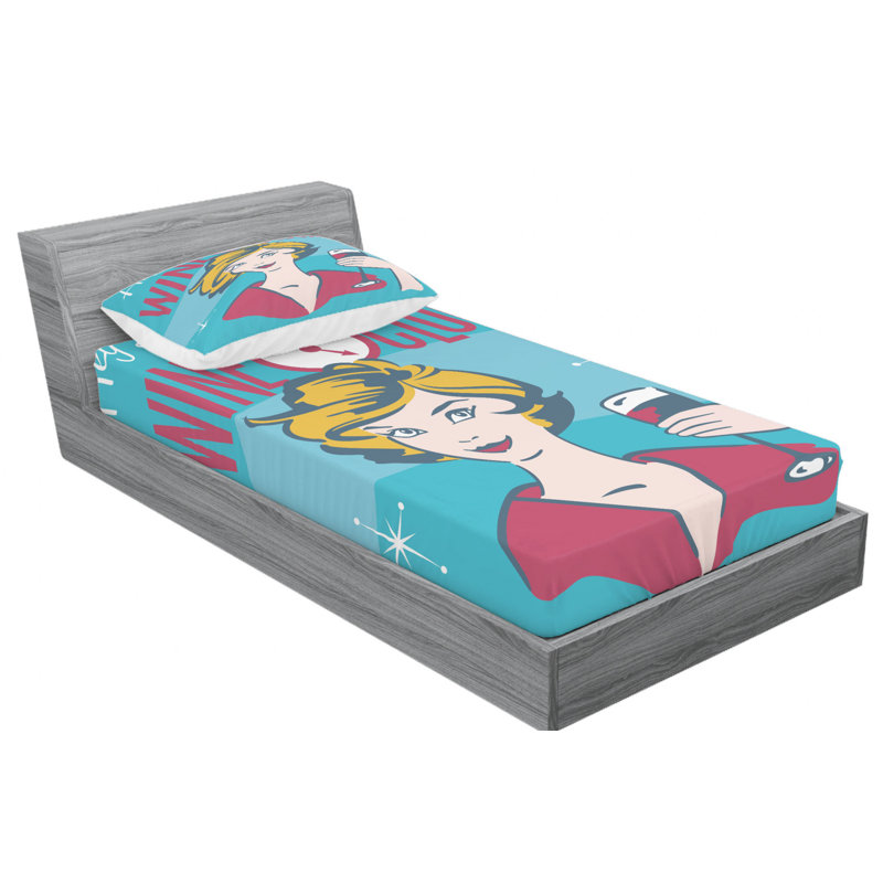 Microfiber Sheet Set, Twin Sheet Set + Fitted Sheet + 1 Pillowcase