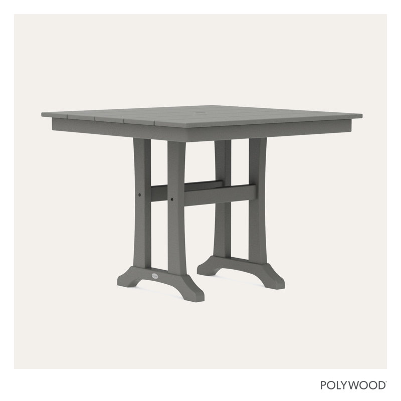 Table de salle à manger à tréteaux Farmhouse, Gris ardoise