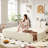 Boneless 78.7" Foldable Sleeper Sofa Bed Full-Size Corduroy Compression Couch Bed - No Assembly Required-872861810