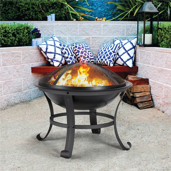 Arlmont & Co. Natavia 36.2'' H x 26'' W Outdoor Fire Pit with