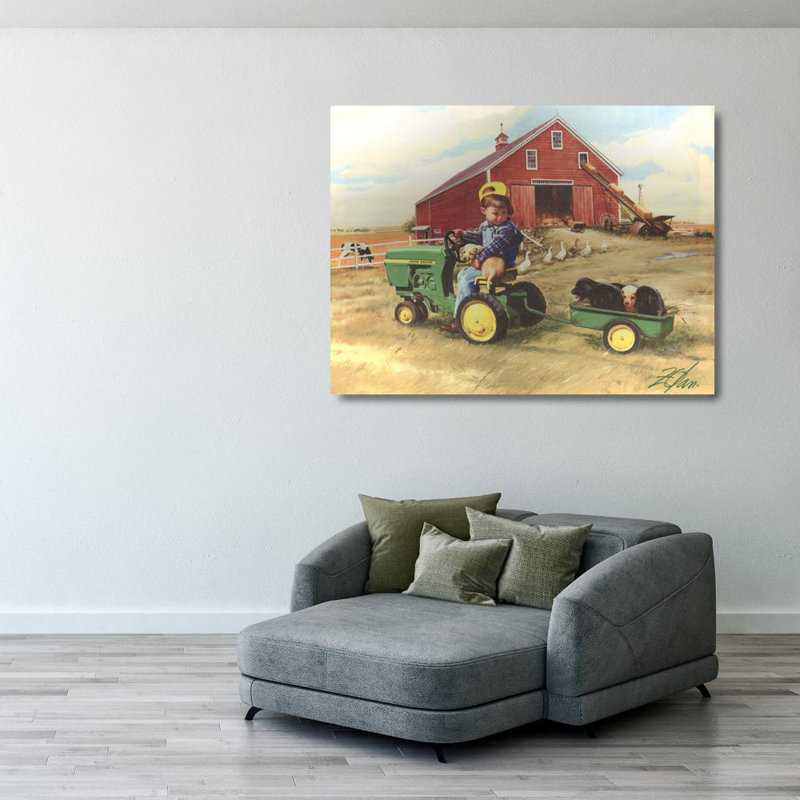 Tracteur, H 28 po x l 37 po