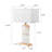 Tomarra Alabaster White Marble Table Lamp