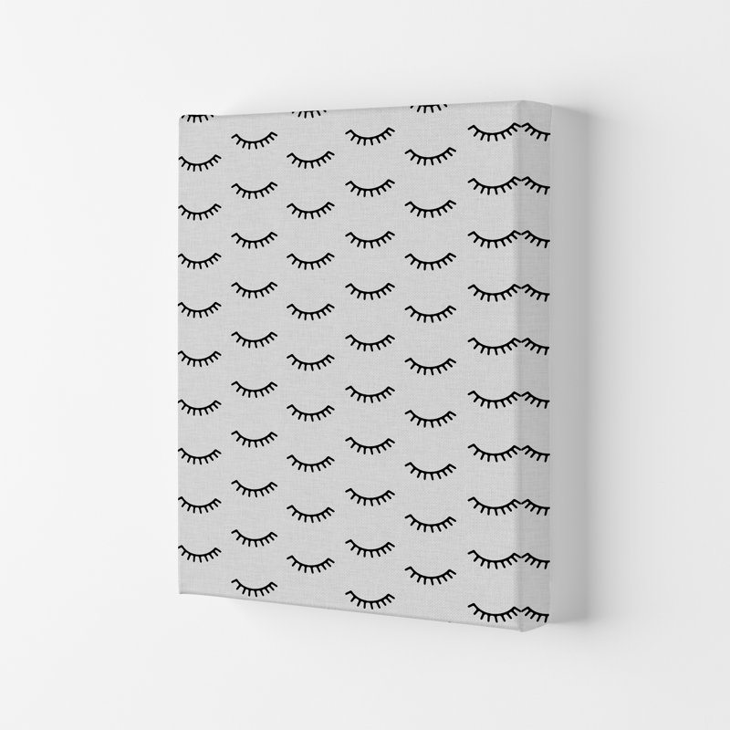 Eyes Closed - Print, 84.1cm H x 59.4cm W x 4cm D, Wrapped Canvas