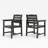 Bensley Patio Dining Chair HDPE Armchair (Set of 2)-70558362