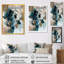 Blue Abstract Reflections III - Art mural abstrait-278614672-278614679