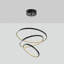 Lustre noir élégant, 19,7 po x 31,5 po | Corps en métal avec plaque de base robuste (6,3 po de diamètre, 1,2 po de hauteur) | SMD DEL 28 W 3 000 K, parfait pour le salon et la salle à manger | Design élégant et moderne-778344993
