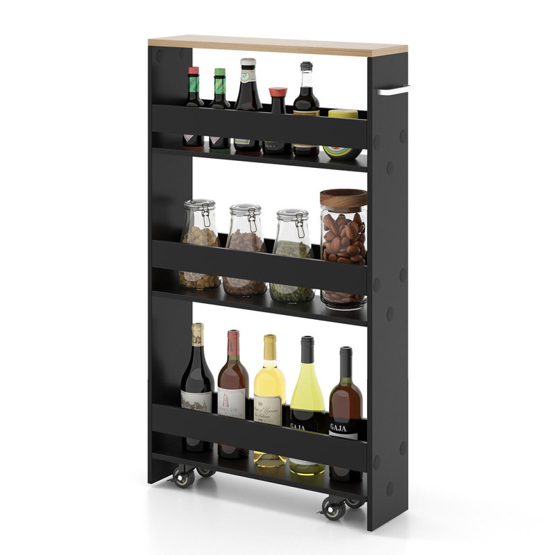 Wood Bar Cart