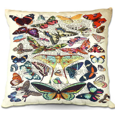 Butterflies Throw Pillow