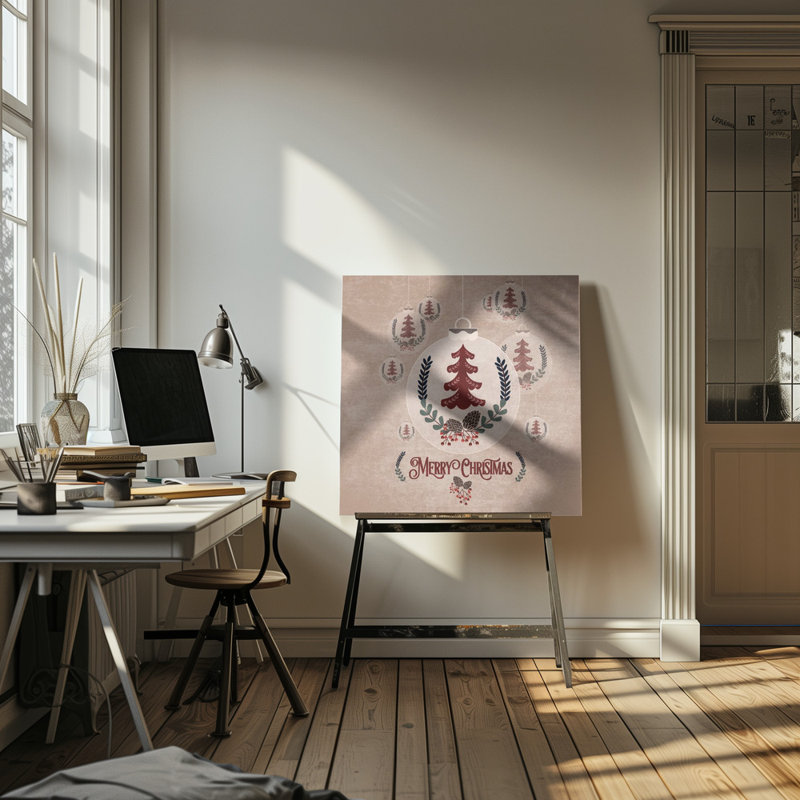 "Yilbasi Topu", art mural sur toile tendue, H 30 po x l 30 po