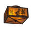 Rustic Lodge 2 - Light Semi Flush Mount