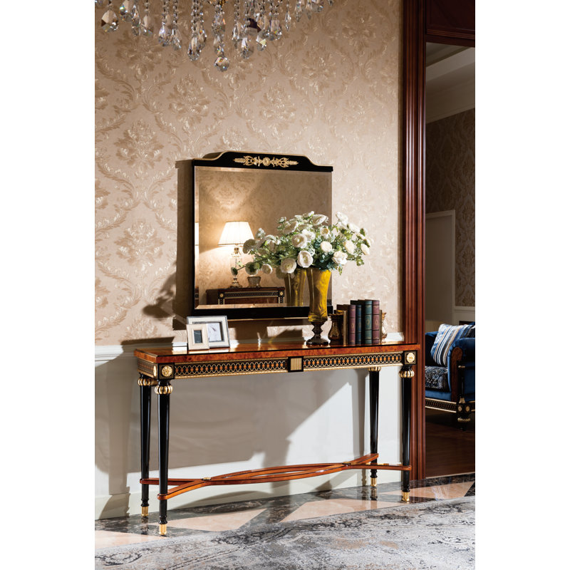 59'' Solid Wood Top Console Table