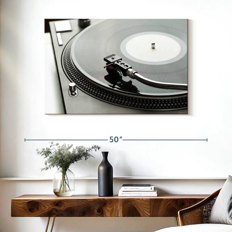 Abarca Vinyl Turntable Player, 26" H x 39" W