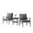 Nickita Outdoor Metal 7-Person Patio Set With Two Tables And Cushions-1395411289