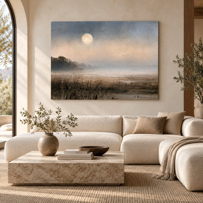 Pearl Moon in the Evening Haze Landscape Wrapped Ingwer