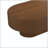 Oval Coffee Table with Fluted Base and Easy Assembly