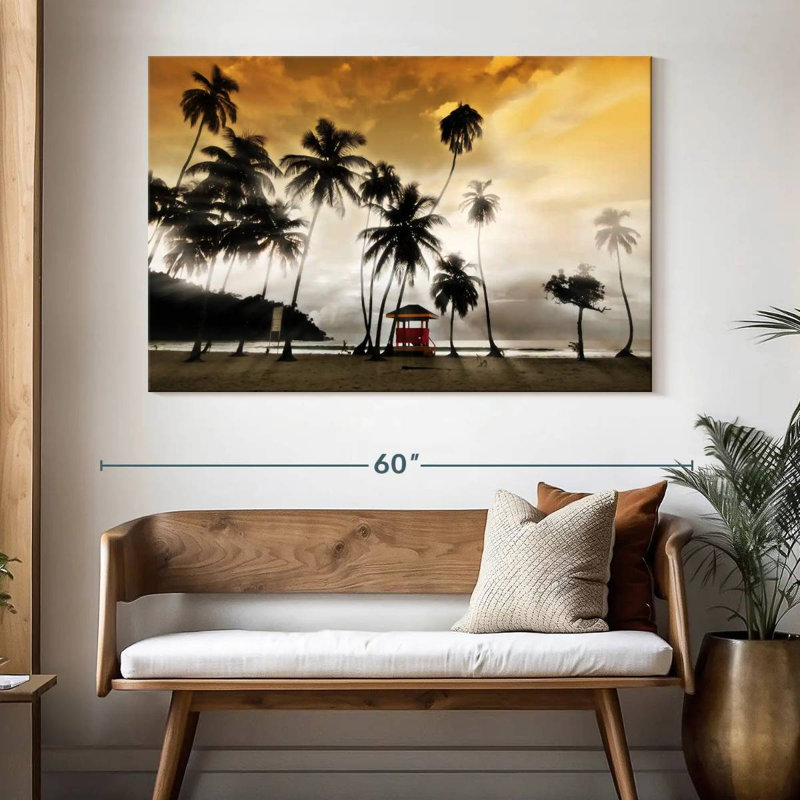 Gillard Maracas Beach Palms, H 34 po x l 51 po