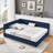 Full Size Upholstered Tufted Bed Frame, Sofa Bed with Backrest & Armrests, Velvet, Full Bed for Bedroom, Living Room (80.5''x59''x30.5'')-186654900