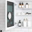 Armoire à pharmacie avec miroir biseauté 20 po x 26 po - La porte de gauche s'ouvre silencieusement, espace de rangement spacieux, miroir à vue dégagée, bois d'ingénierie, charnières à fermeture en douceur l 20 po x H 26 po