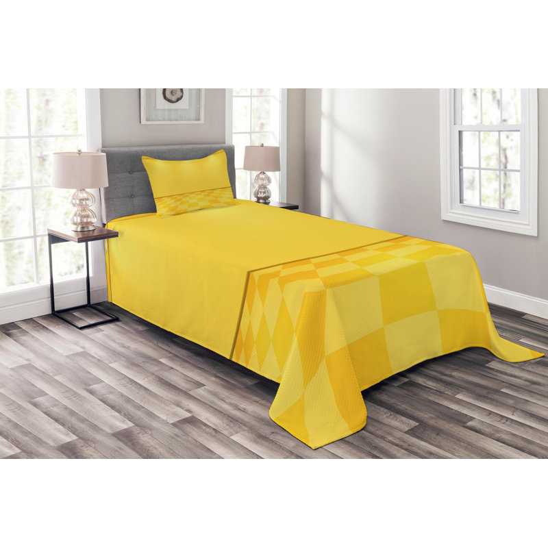 Modern & Contemporary Polyester Coverlet, Queen Coverlet + 2 Shams