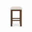 25 po. H Ensemble de 2 tabourets à hauteur de comptoir en bois de chêne / beige
