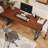 Nut-brown Rectangular Solid Wood Writing desk-139815681