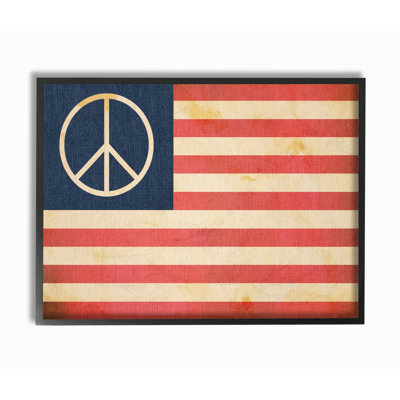 «Peace American Flag», impression