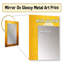 Moon Lemon Light Fantasy I - miroir décoratif lune, miroir mural jaune, impression sur métal-1327955336