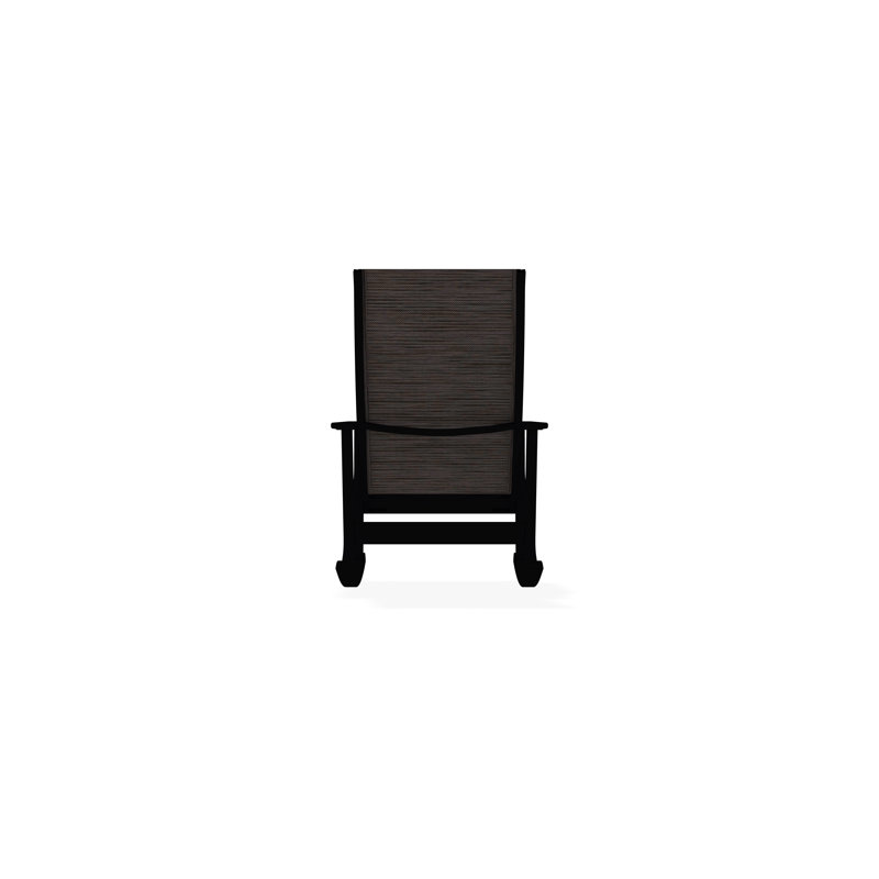 Wexler Polymer Outdoor Lounge Chair, Black, James
