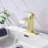 Single Handle Bathroom Vanity Sink Faucet with Waterfall Spout-115721419