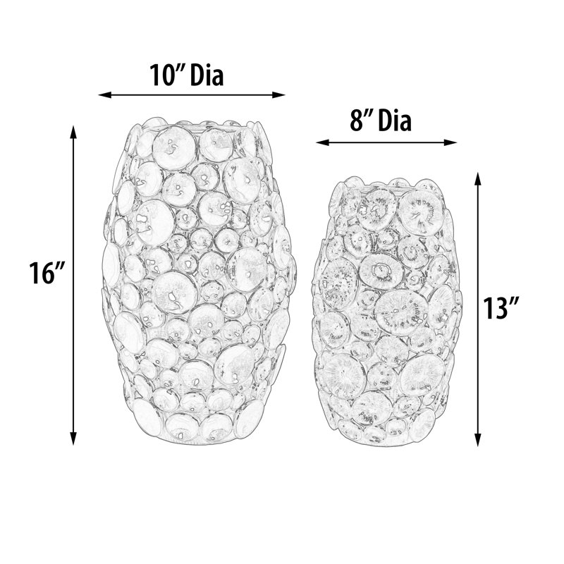 Ensemble de 2 vases Shimora