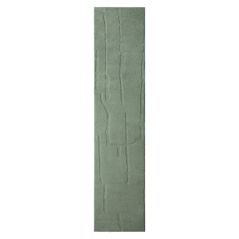 TOWN & COUNTRY EVERYDAY Rae Everwash® Machine Washable Area Rug 1'7x7'2 Sage Green, Runner 1'7" x 7'2"
