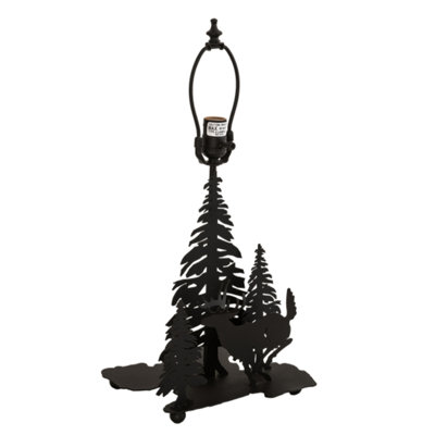 Deer Through The Trees Table Lamp