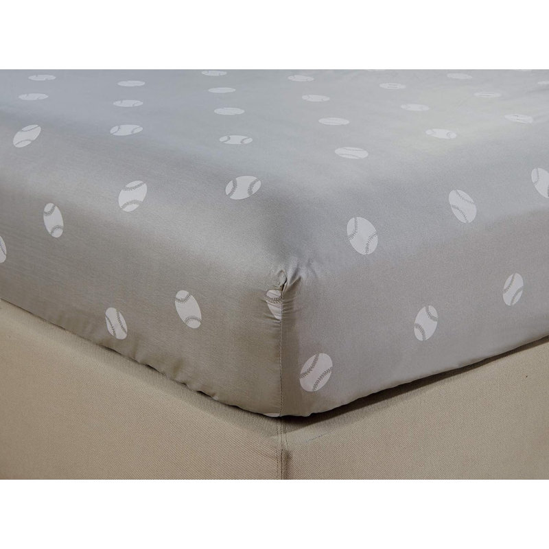 Baseball Sports Microfiber Sheet Set, Twin XL Sheet Set with 1 Pillowcase