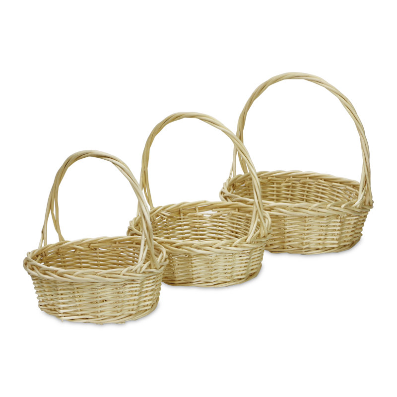 Ensemble de 3 paniers en osier