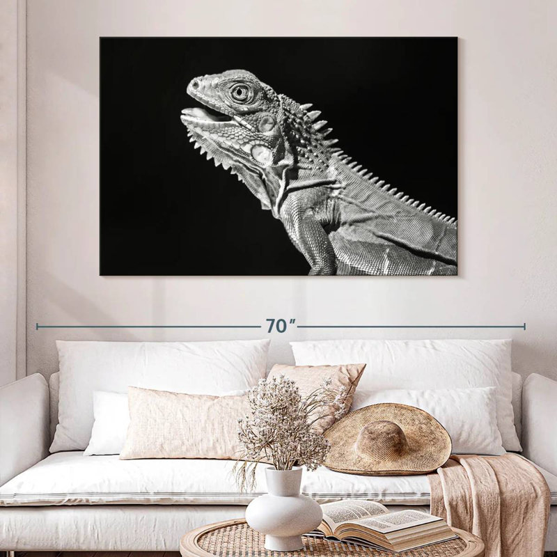 Iguane monochrome