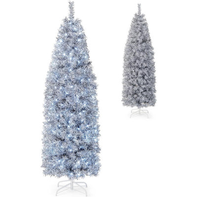 Lighted Artificial Pine Christmas Tree