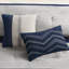 Couette King Blue - Faux daim 7 pièces, taille standard avec coussins décoratifs