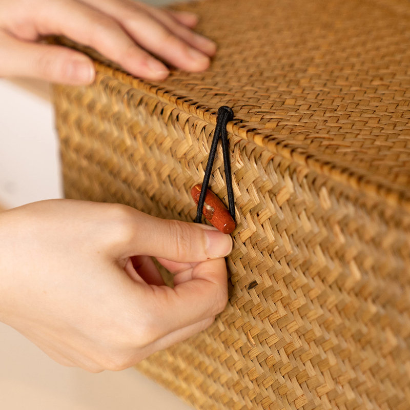 Bloomsbury Market Rattan Decorative Bin