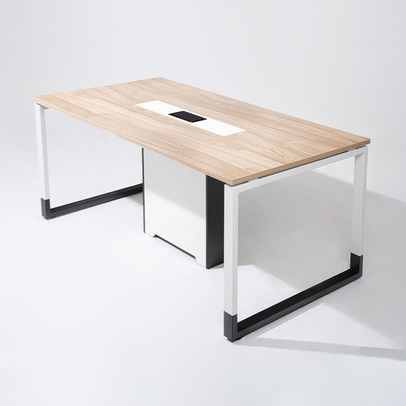 Table de conférence rectangulaire, Orme pâle, H 29,53 po x L 70,87 po x l 35,43 po