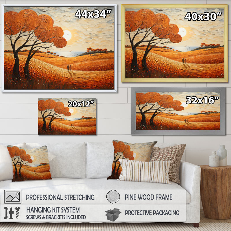 Maere Beach Dune Dance Pointillism I, H 34 po x l 44 po x P 1,5 po, Cadre flottant blanc